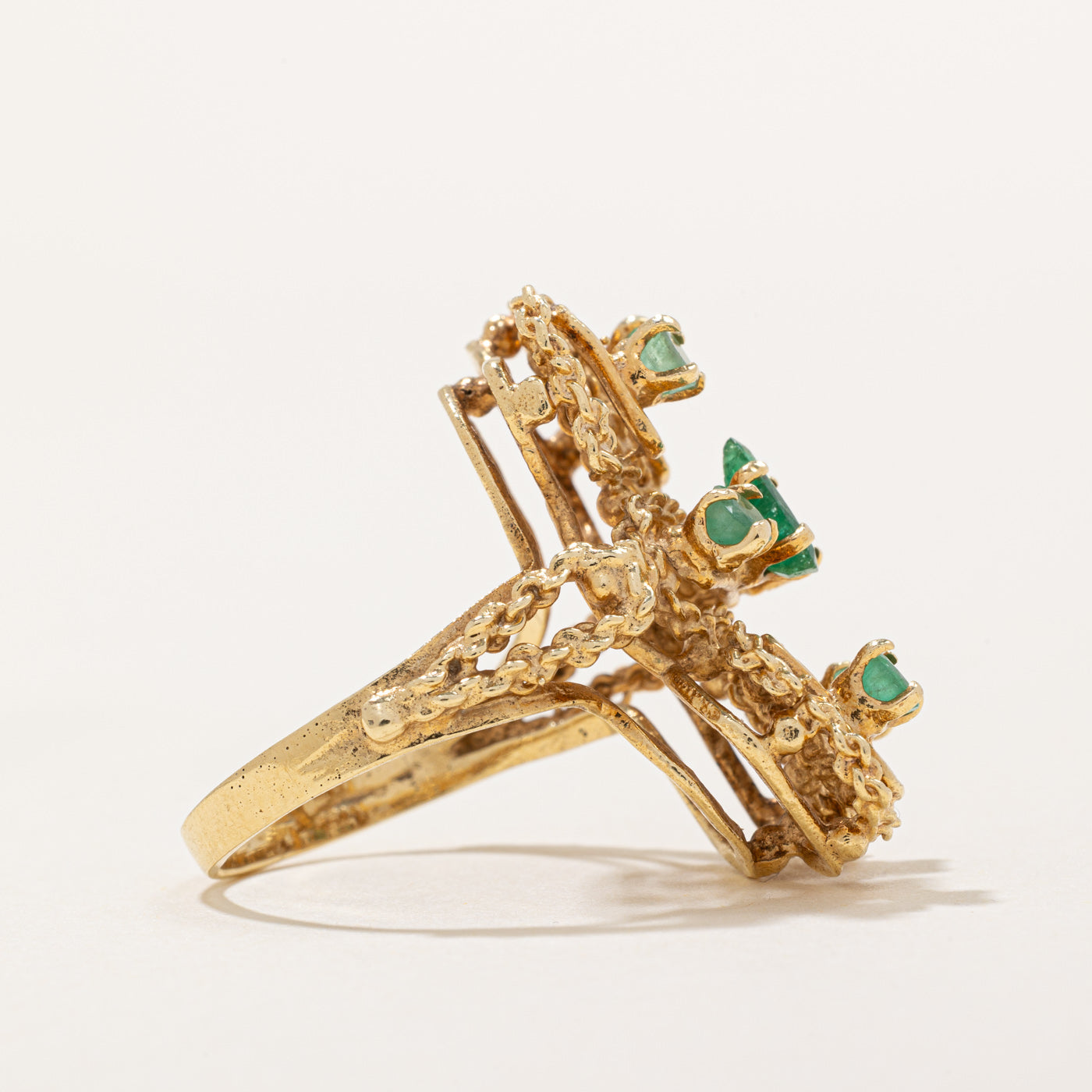 Emerald Cocktail Ring | 0.80ctw | SZ 7 |