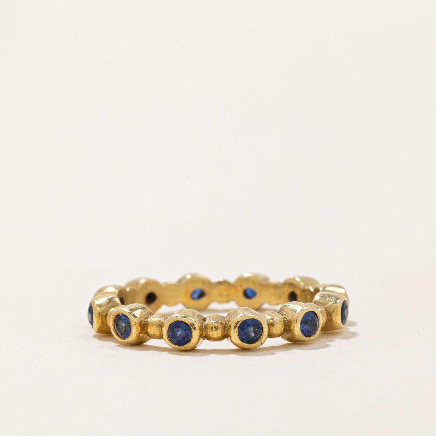 Bezel Set Sapphire Eternity Ring | 0.24ctw | SZ 6.25 |