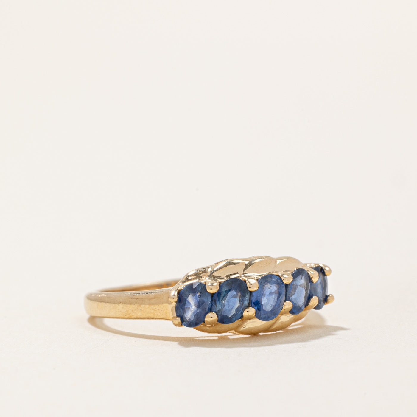 Five Stone Sapphire Cocktail Ring | 1.00ctw | SZ 7.75 |