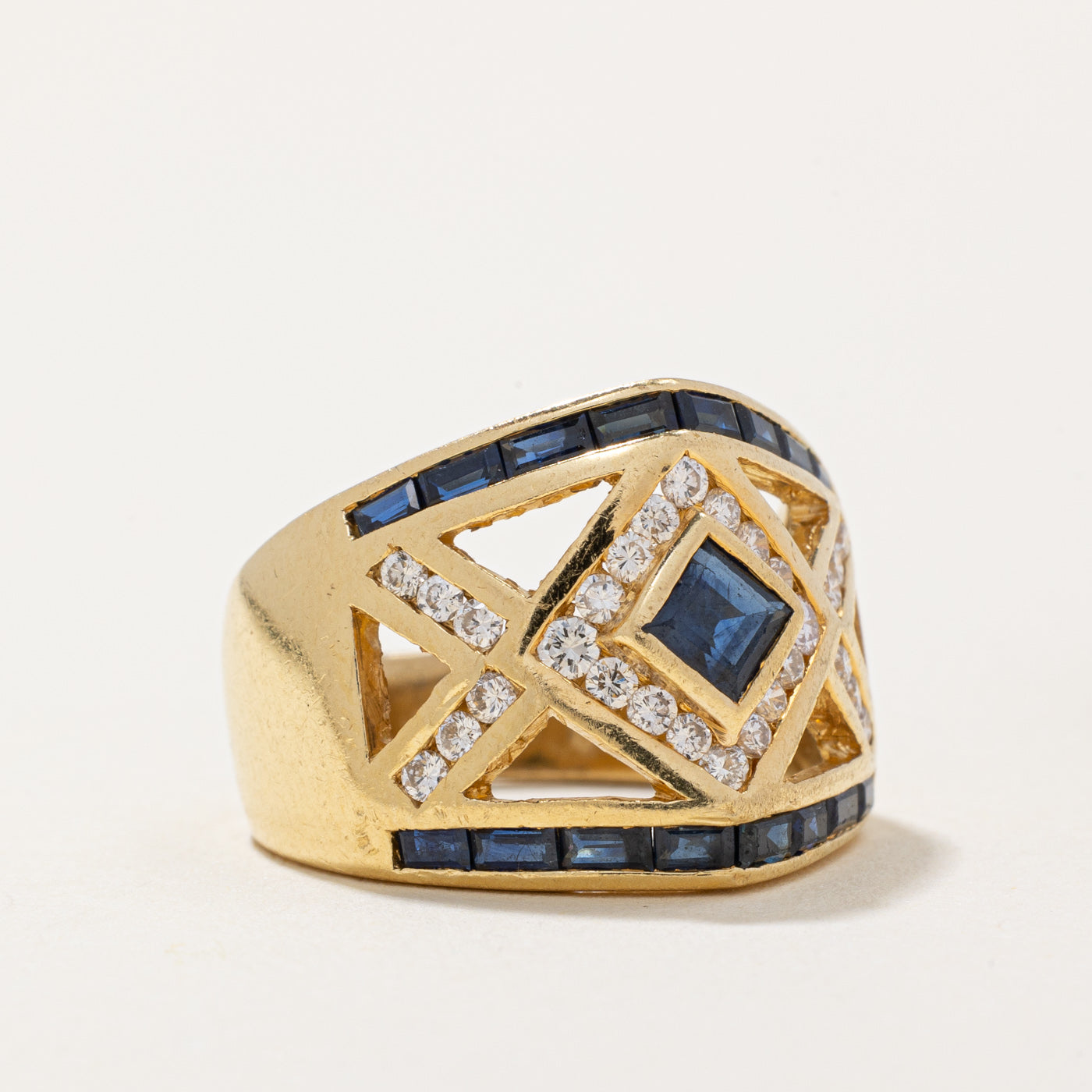 Sapphire & Diamond Cocktail Ring | 0.80ctw, 0.33ctw | SZ 5.25 |