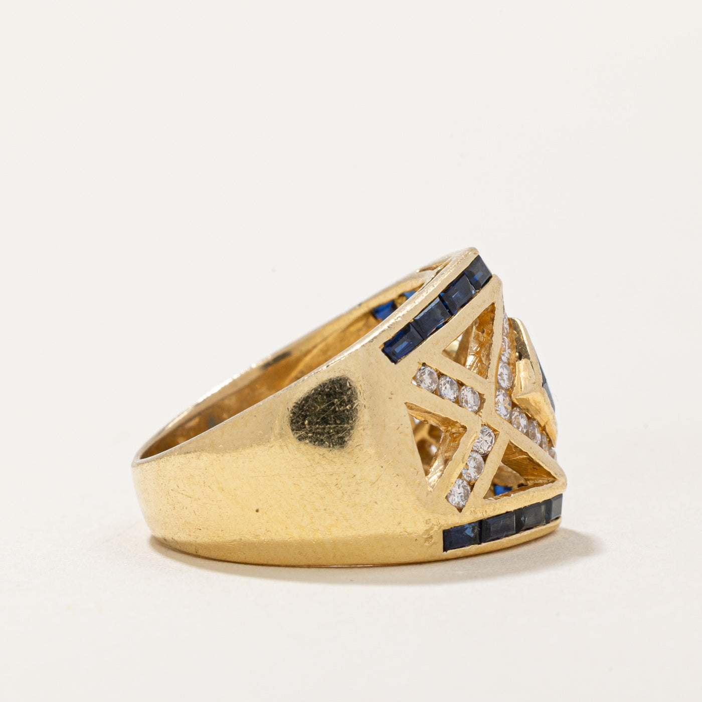 Sapphire & Diamond Cocktail Ring | 0.80ctw, 0.33ctw | SZ 5.25 |
