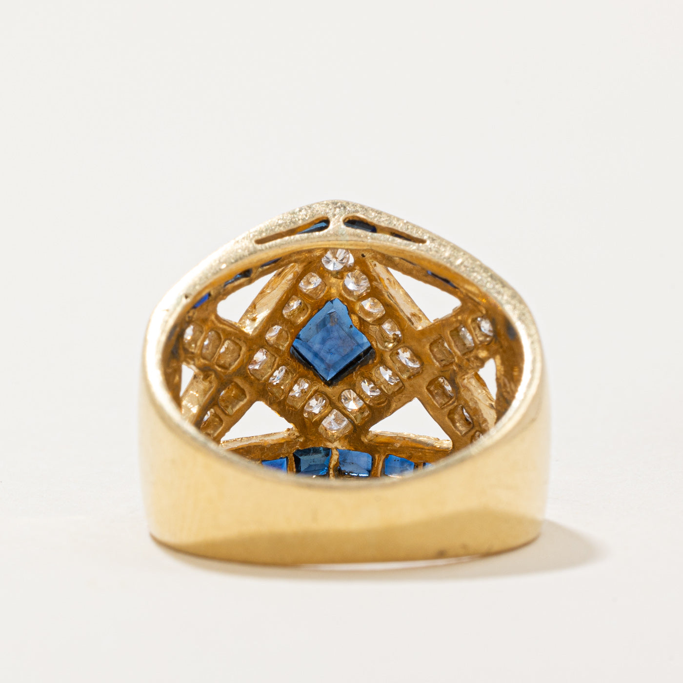 Sapphire & Diamond Cocktail Ring | 0.80ctw, 0.33ctw | SZ 5.25 |