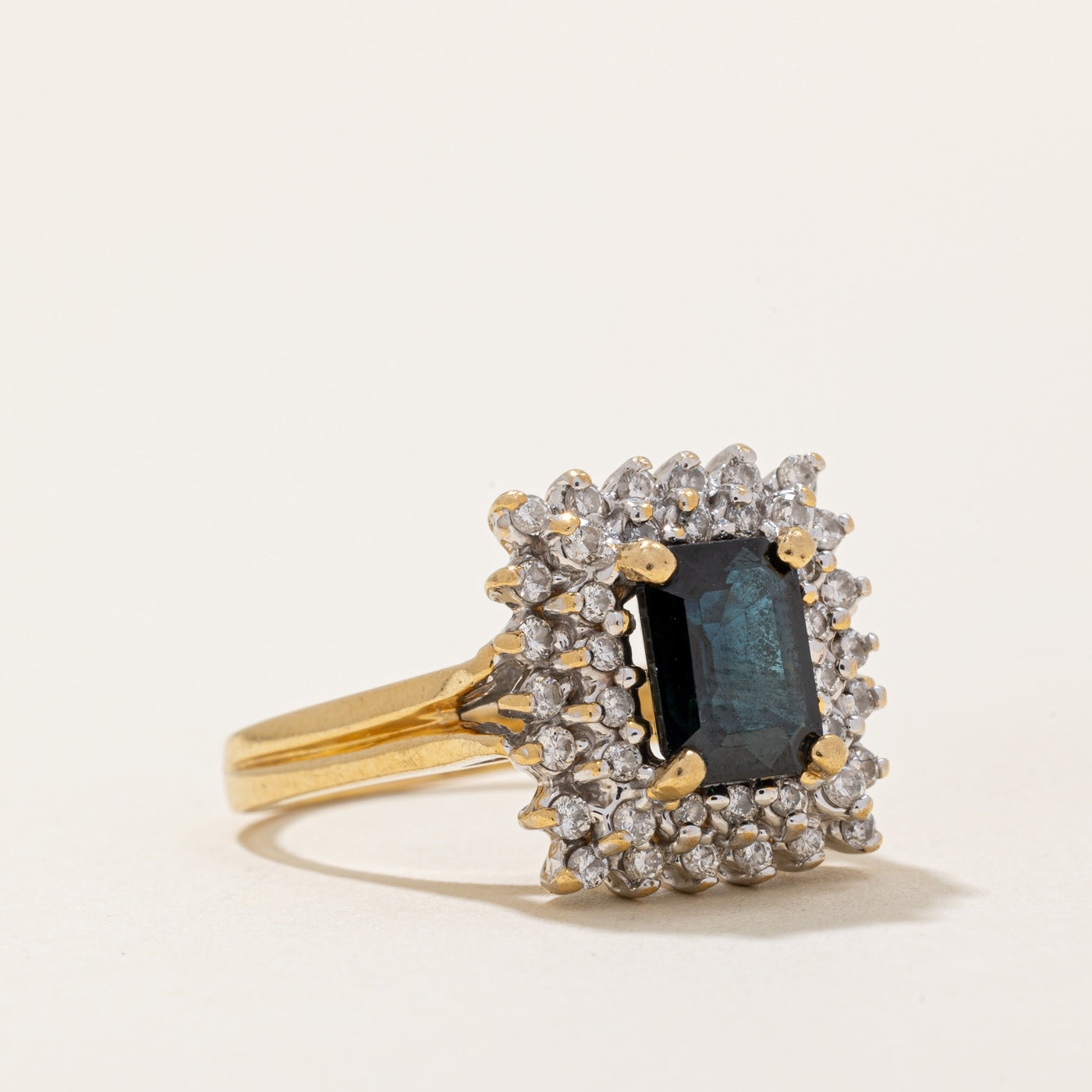 Sapphire & Diamond Cocktail Ring | 1.80ct, 0.42ctw | SZ 7.5 |