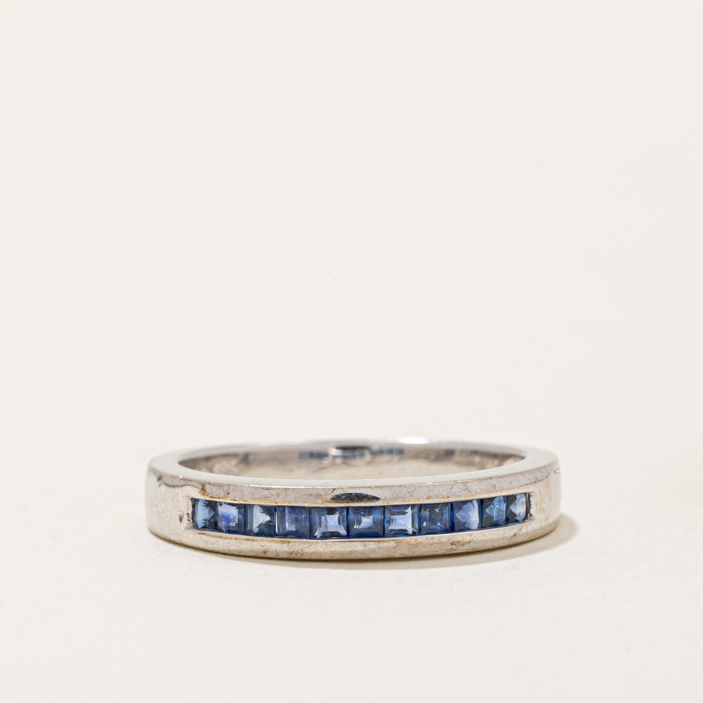 Channel Set Sapphire Ring | 0.24ctw | SZ 6.75 |