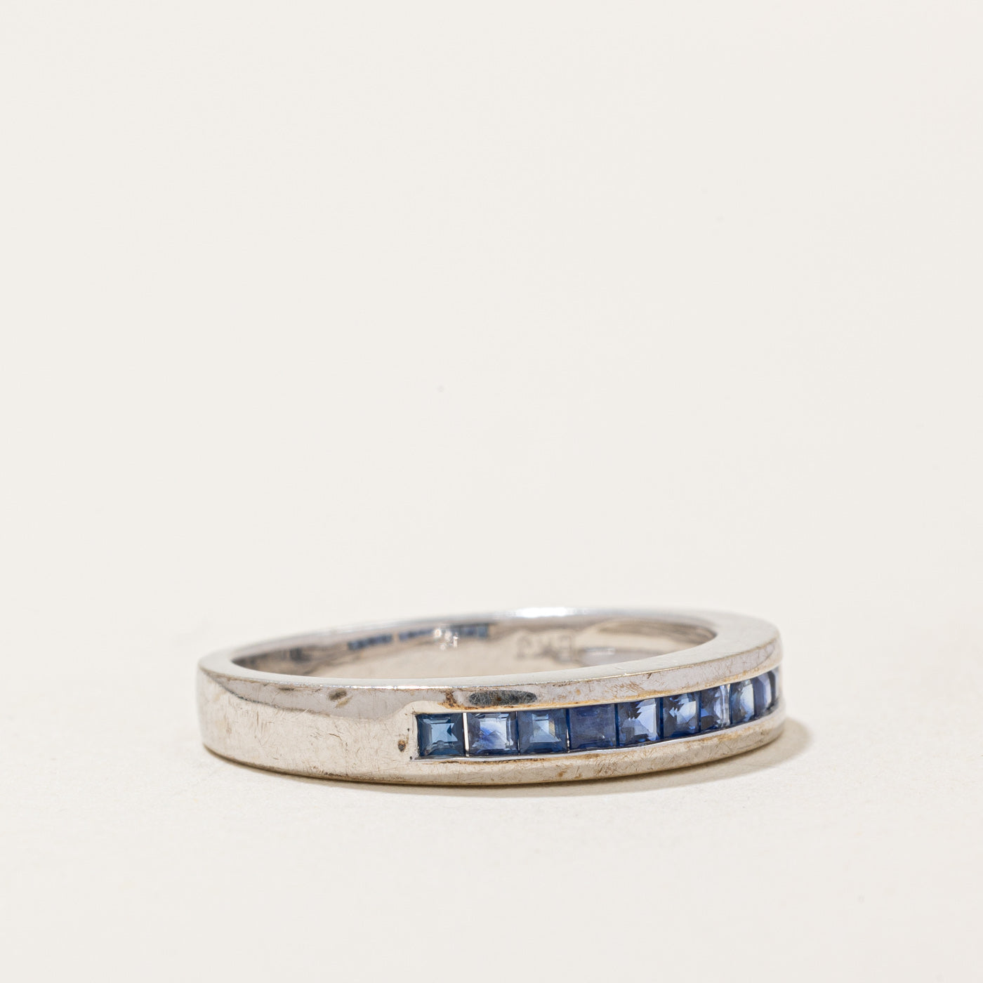 Channel Set Sapphire Ring | 0.24ctw | SZ 6.75 |