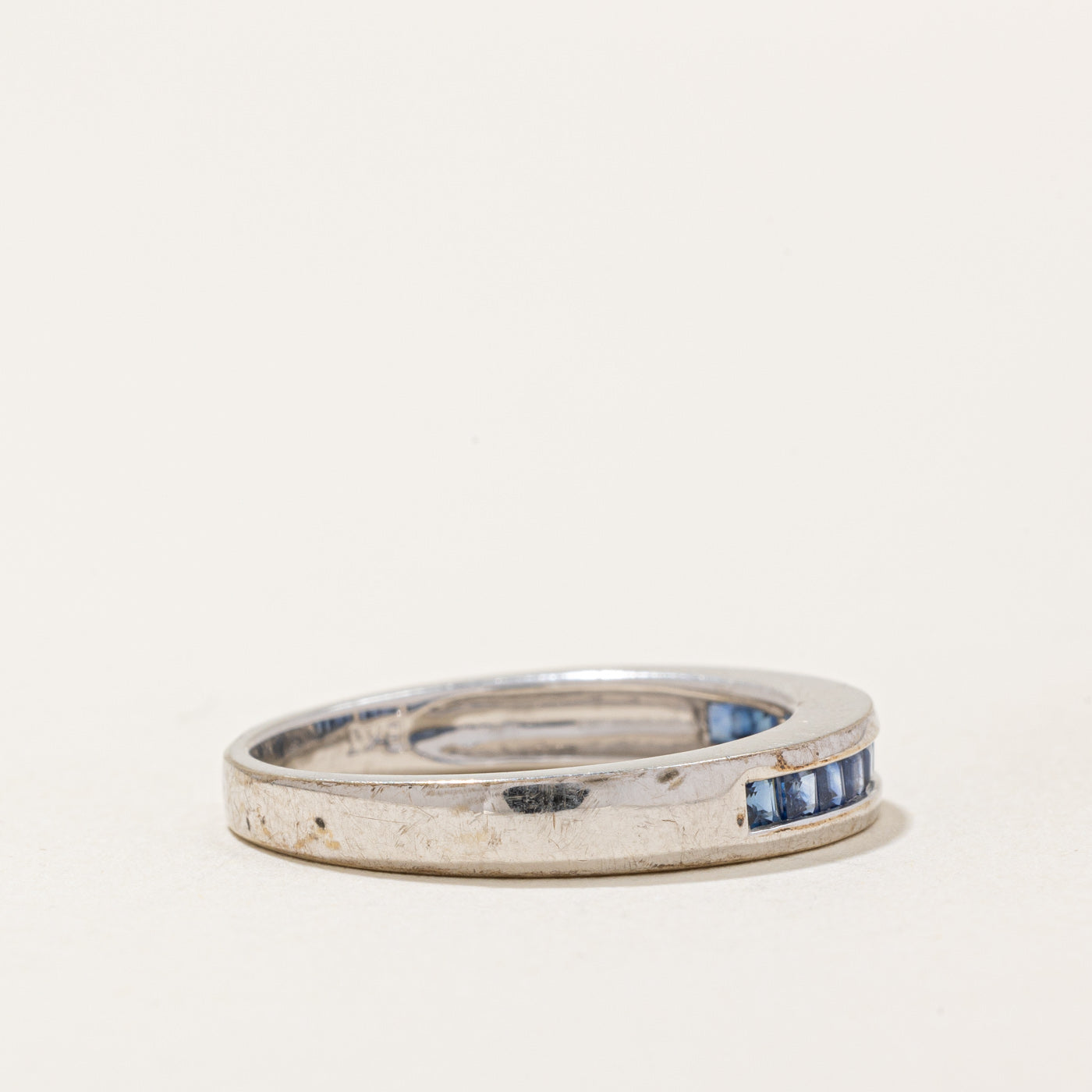 Channel Set Sapphire Ring | 0.24ctw | SZ 6.75 |