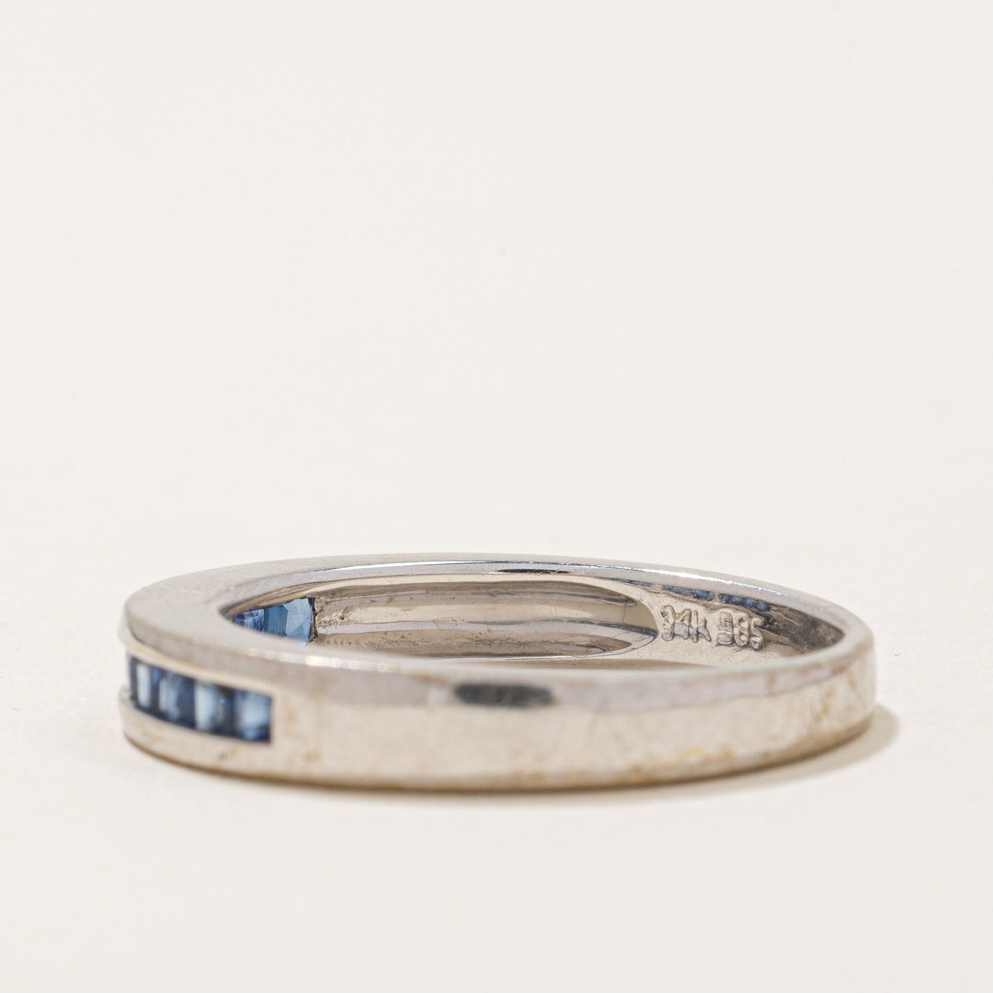 Channel Set Sapphire Ring | 0.24ctw | SZ 6.75 |