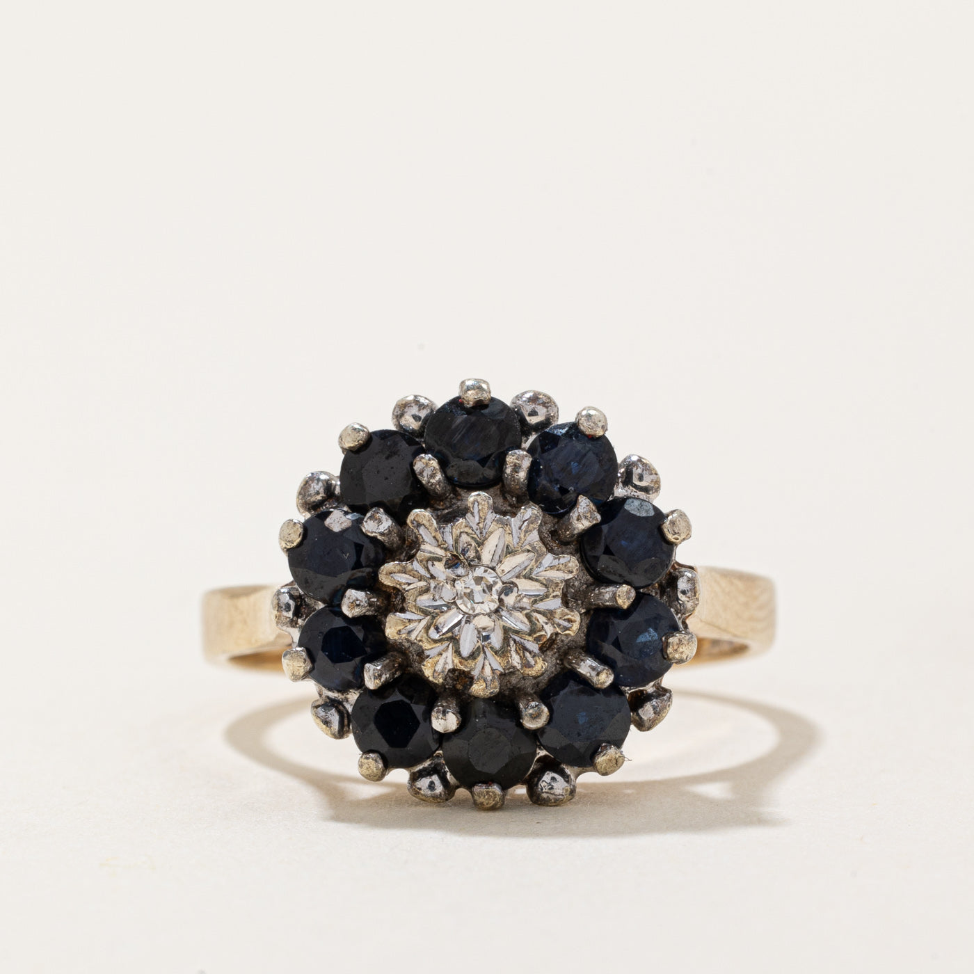 London 1979 Sapphire & Diamond Ring | 1.50ctw, 0.01ct | SZ 6.75 |