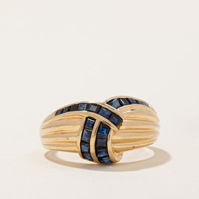 Sapphire Waterfall Ring | 0.75ctw | SZ 5.75 |
