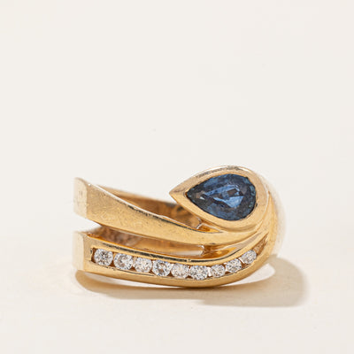Sapphire & Diamond Cocktail Ring | 0.35ctw, 0.11ctw | SZ 6 |