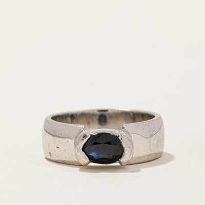 Semi Bezel Sapphire Ring | 0.85ct | SZ 6.75 |