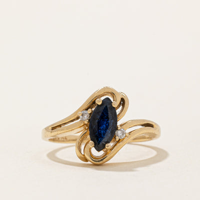 Sapphire & Diamond Cocktail Ring | 0.35ct, 0.01ctw | SZ 4.25 |