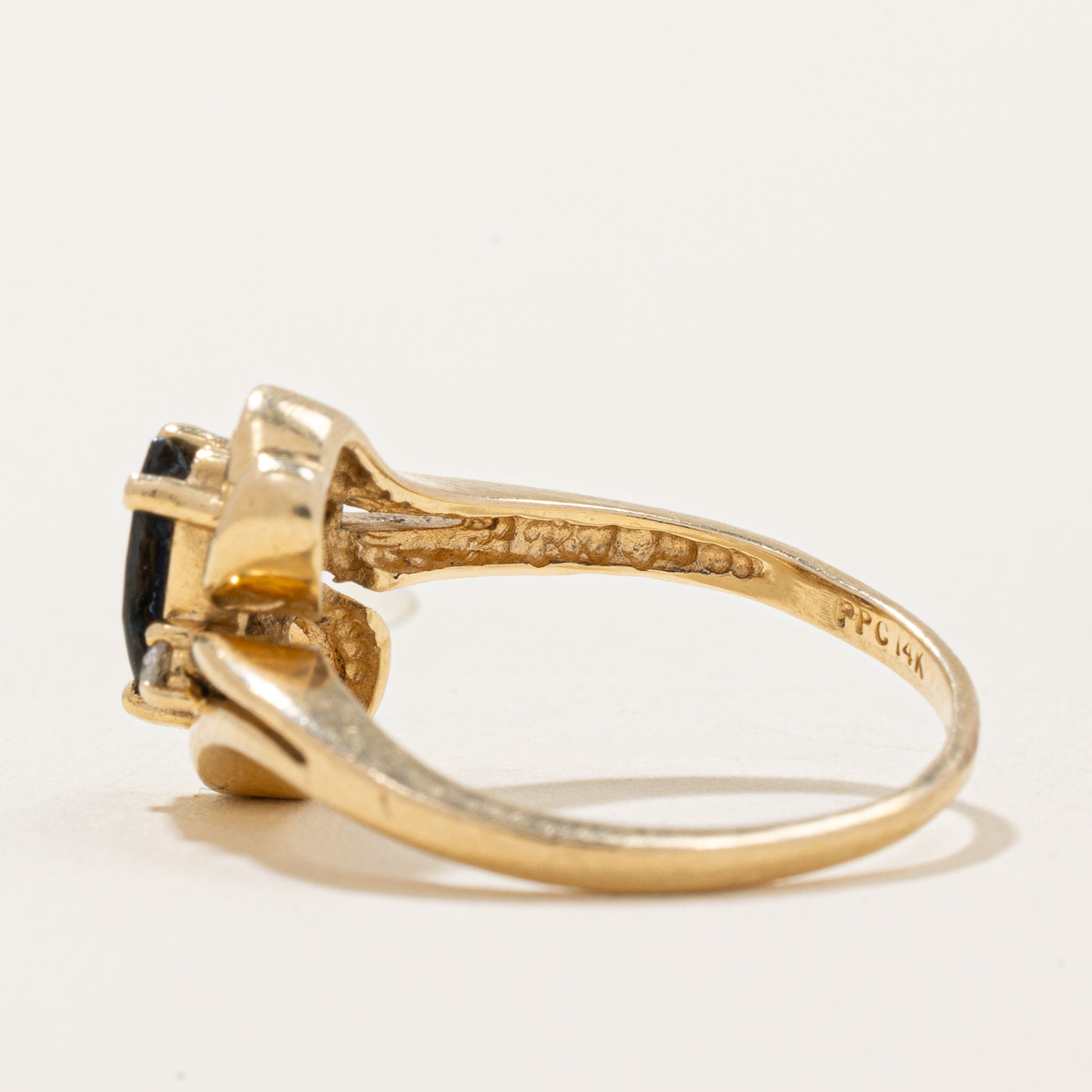 Sapphire & Diamond Cocktail Ring | 0.35ct, 0.01ctw | SZ 4.25 |