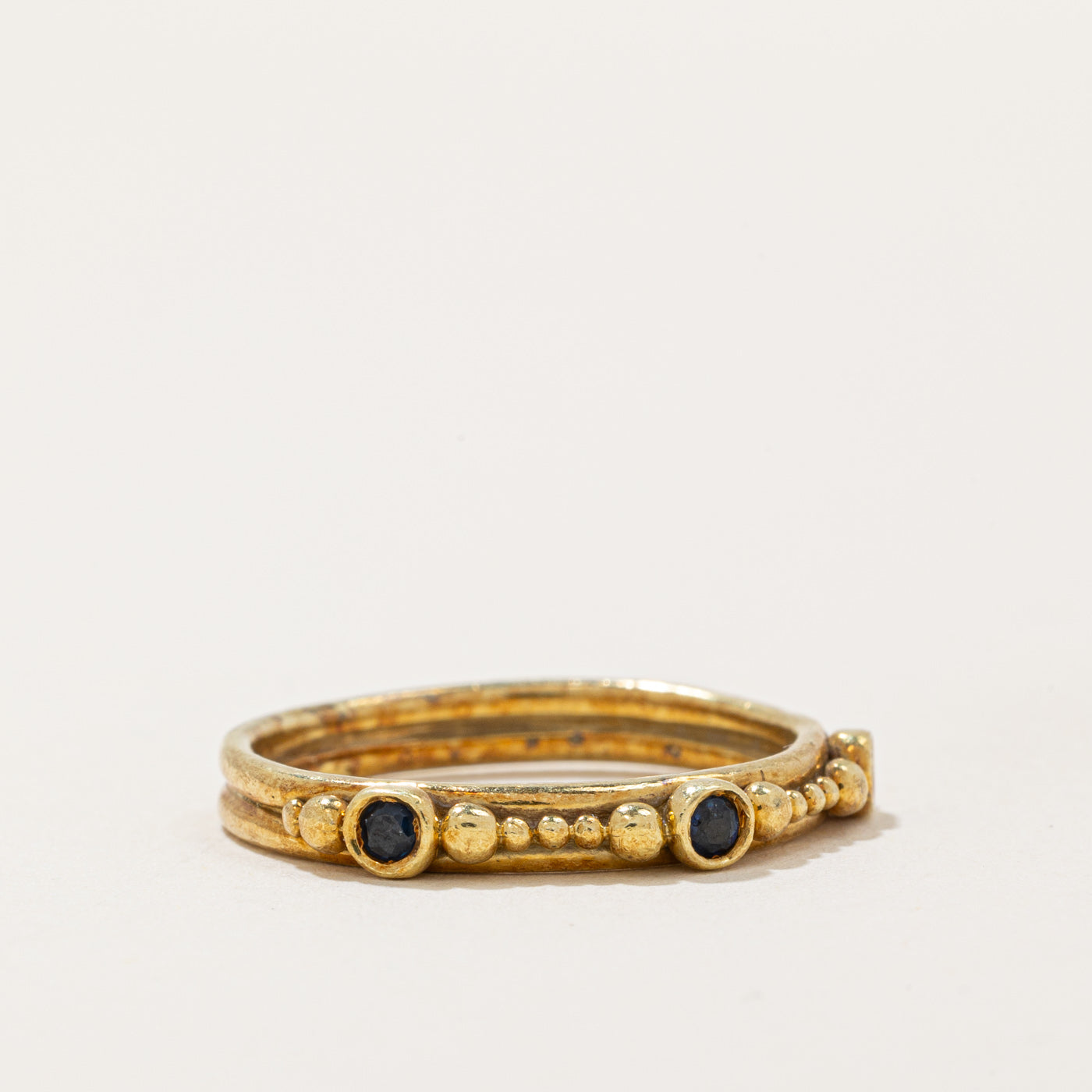Bague trois saphirs | 0,09 ct | Taille 7 | 