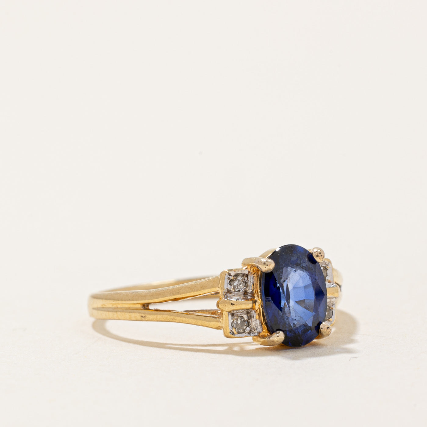 Sapphire & Diamond Ring | 1.00ct, 0.02ctw | SZ 5.75 |