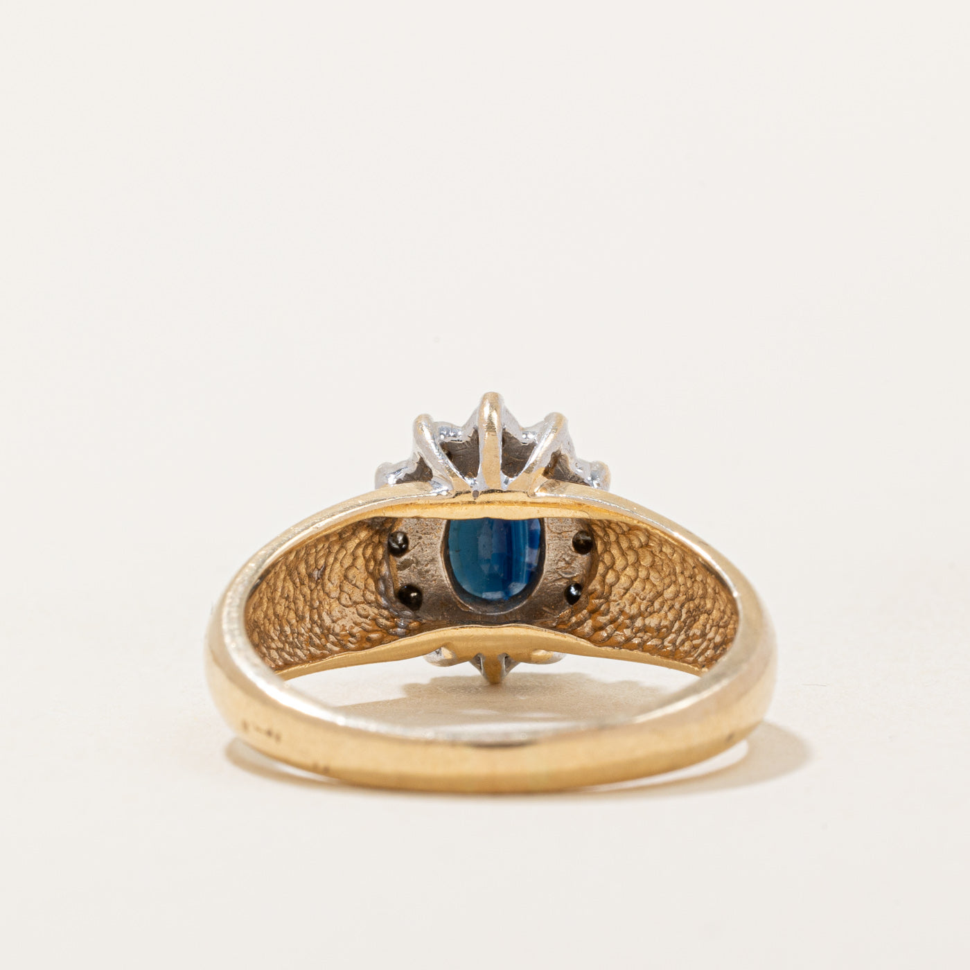 Sapphire & Diamond Halo Ring | 1.00ct, 0.11ctw | SZ 6.75 |