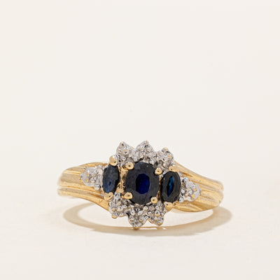 Sapphire & Diamond Ring | 0.66ctw, 0.02ctw | SZ 6.5 |