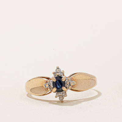 Sapphire & Diamond Ring | 0.18ct, 0.04ctw | SZ 6.75 |