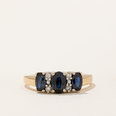 Sapphire & Diamond Ring | 1.00ctw, 0.06ctw | SZ 6.75 |