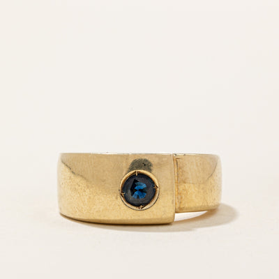 Flush Set Sapphire Ring | 0.20ct | SZ 6.25 |