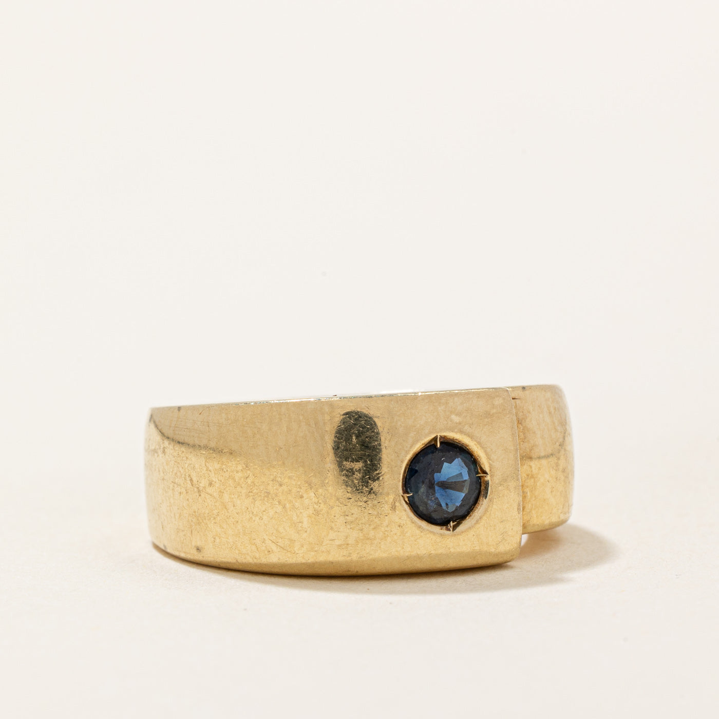 Flush Set Sapphire Ring | 0.20ct | SZ 6.25 |