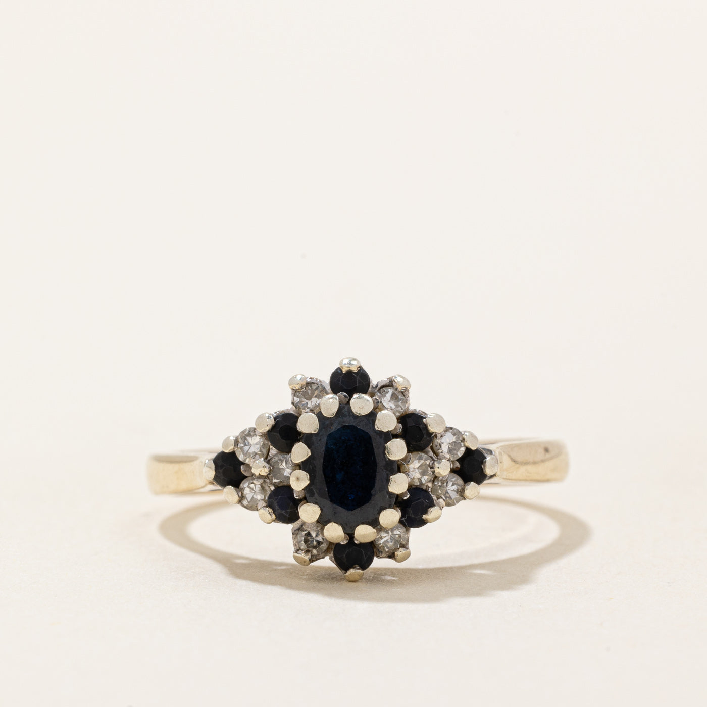 Sapphire & Diamond Cocktail Ring | 0.30ctw, 0.10ctw | SZ 6.75 |