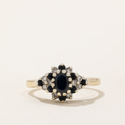 Sapphire & Diamond Cocktail Ring | 0.30ctw, 0.10ctw | SZ 6.75 |