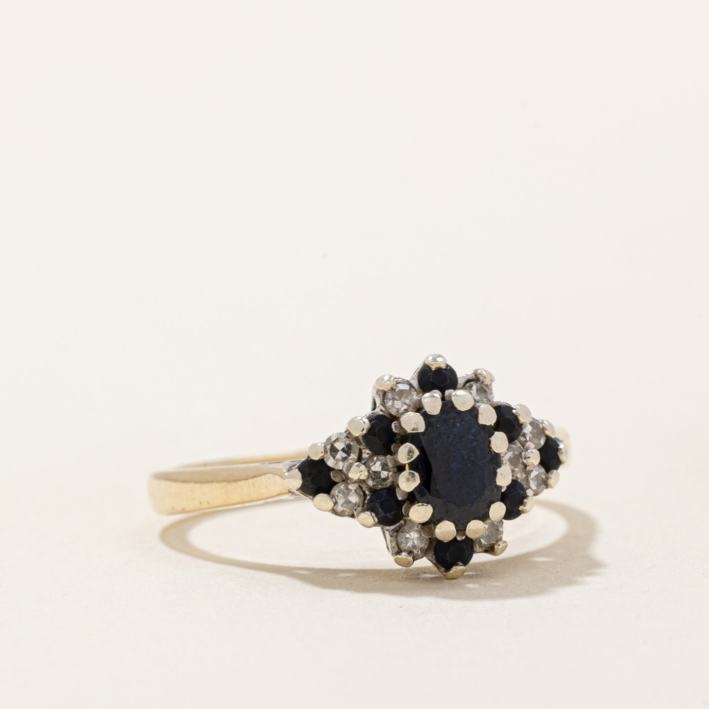 Sapphire & Diamond Cocktail Ring | 0.30ctw, 0.10ctw | SZ 6.75 |