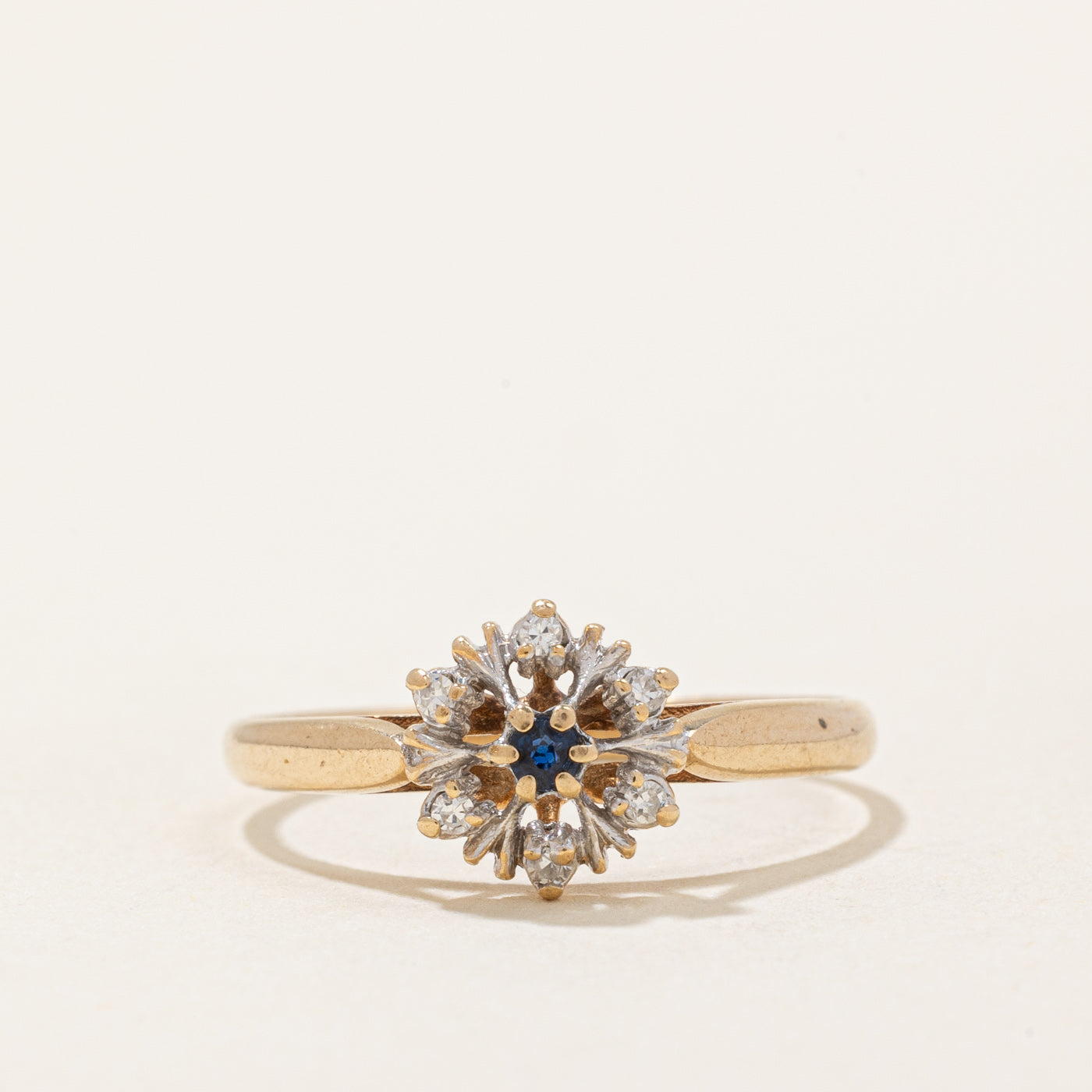 Sapphire & Diamond Ring | 0.02ct, 0.03ctw | SZ 6.25 |