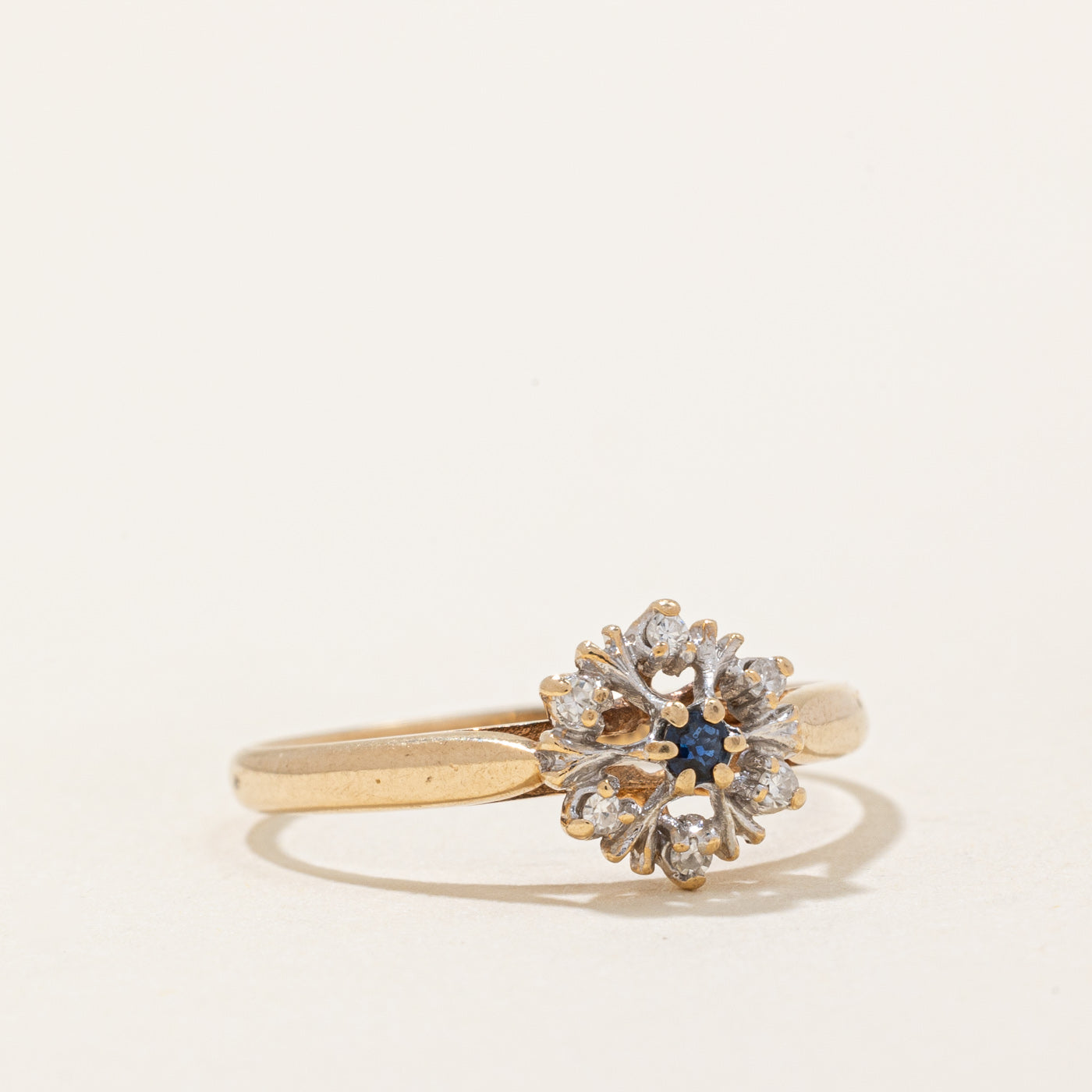Sapphire & Diamond Ring | 0.02ct, 0.03ctw | SZ 6.25 |