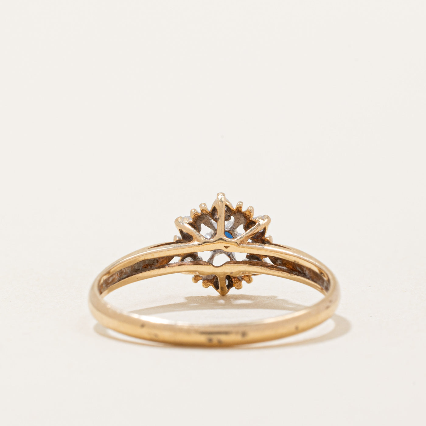 Sapphire & Diamond Ring | 0.02ct, 0.03ctw | SZ 6.25 |