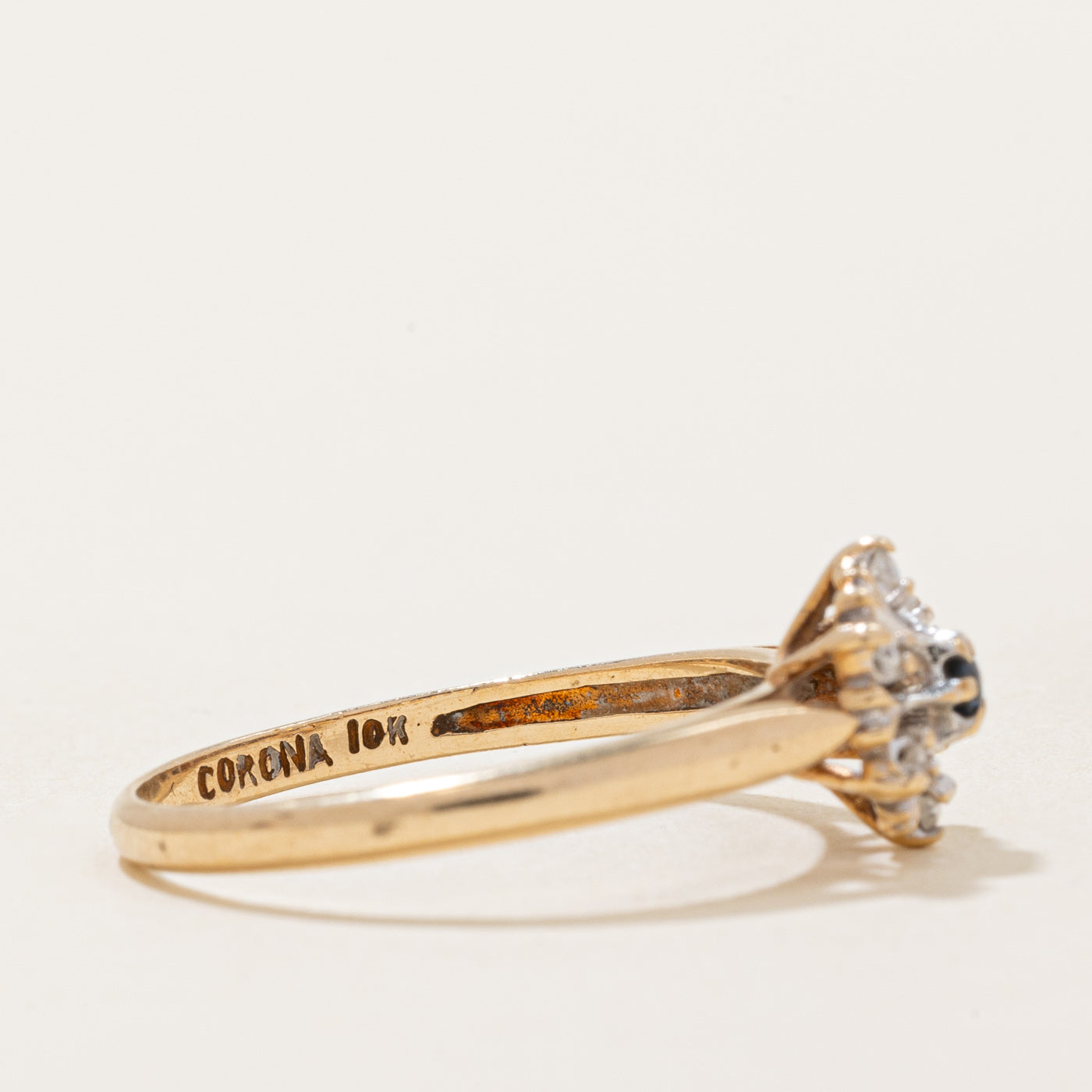 Sapphire & Diamond Ring | 0.02ct, 0.03ctw | SZ 6.25 |