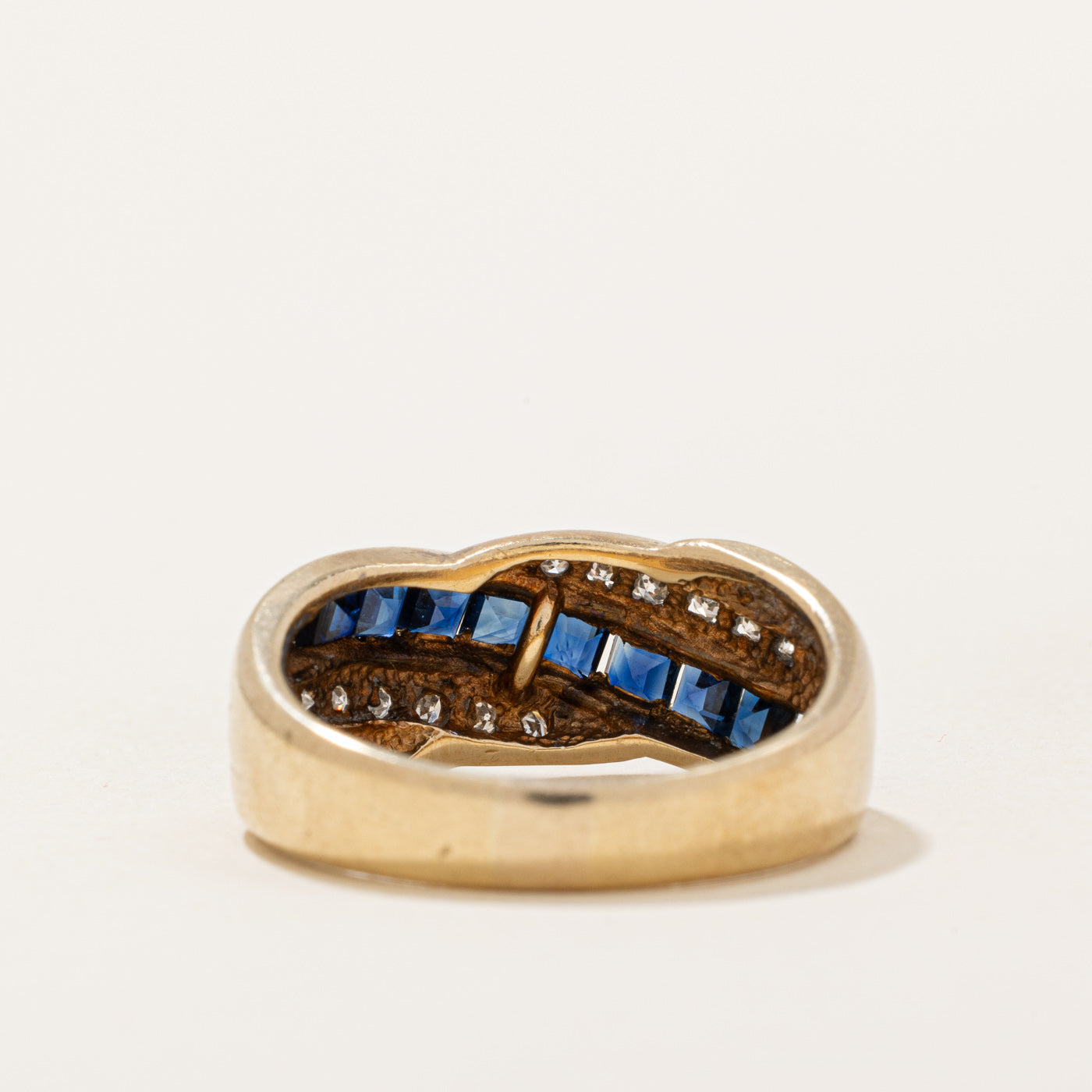 Sapphire & Diamond Waterfall Ring | 0.50ctw, 0.10ctw | SZ 7 |