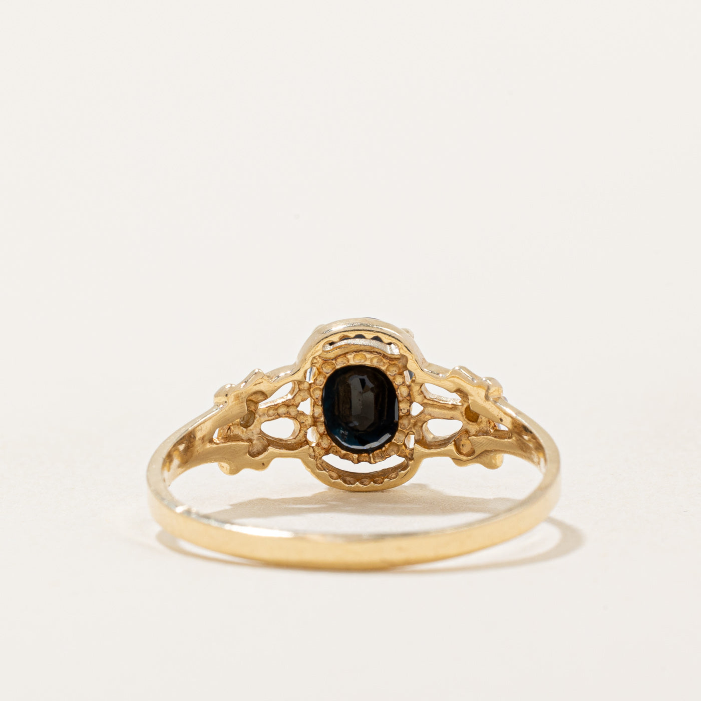 Blue & White Sapphire Ring | 0.75ct, 0.01ctw | SZ 6.75 |