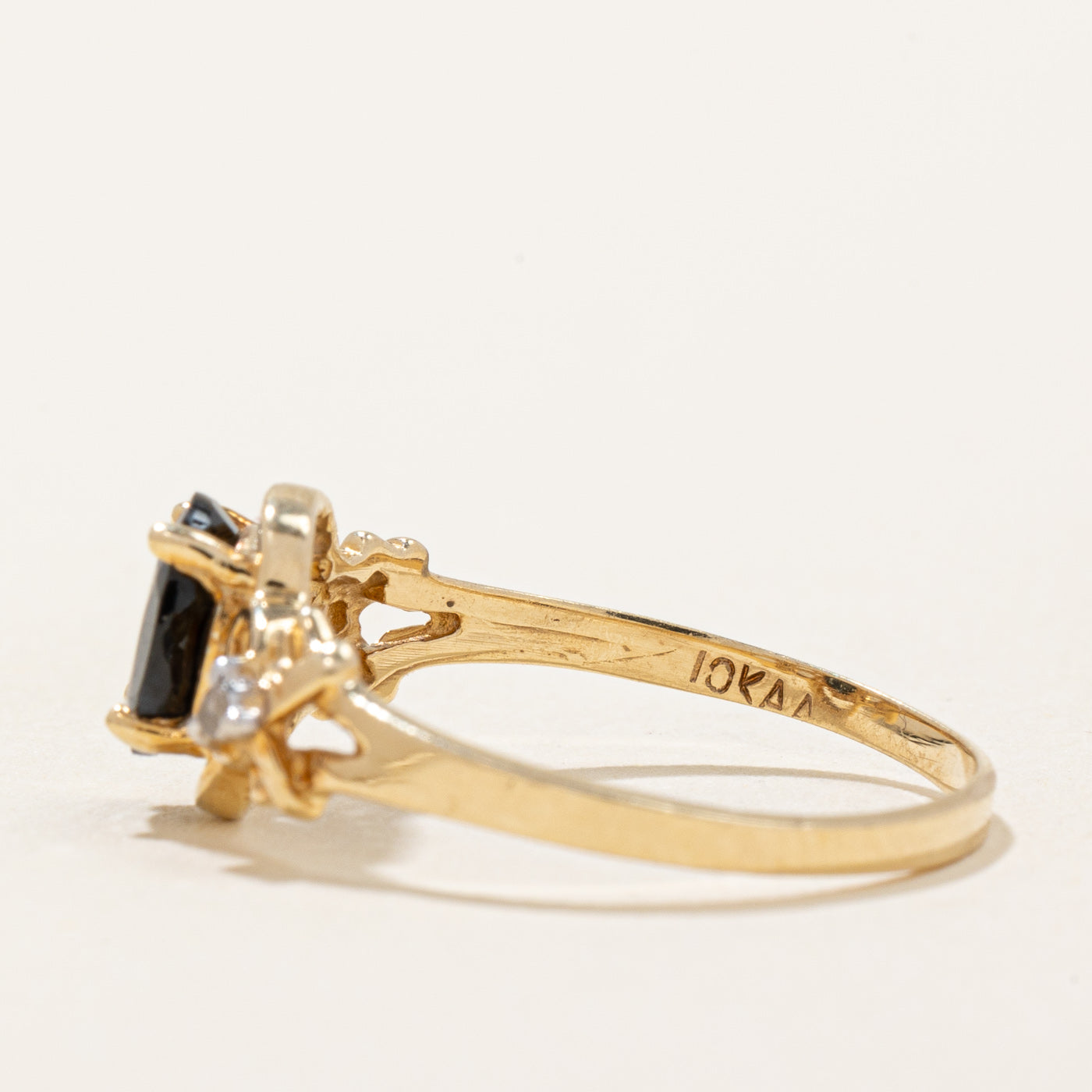 Blue & White Sapphire Ring | 0.75ct, 0.01ctw | SZ 6.75 |