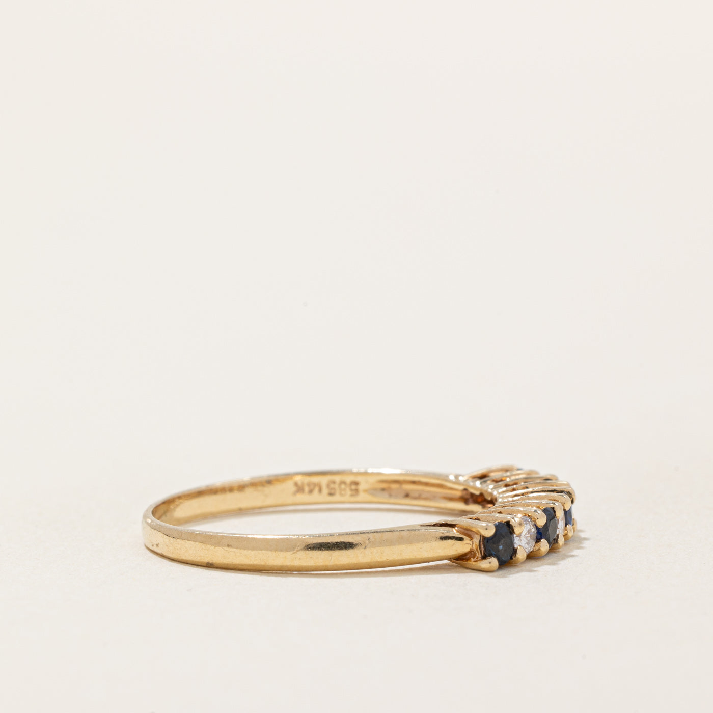 Sapphire & Diamond Ring | 0.15ctw, 0.12ctw | SZ 7.25 |