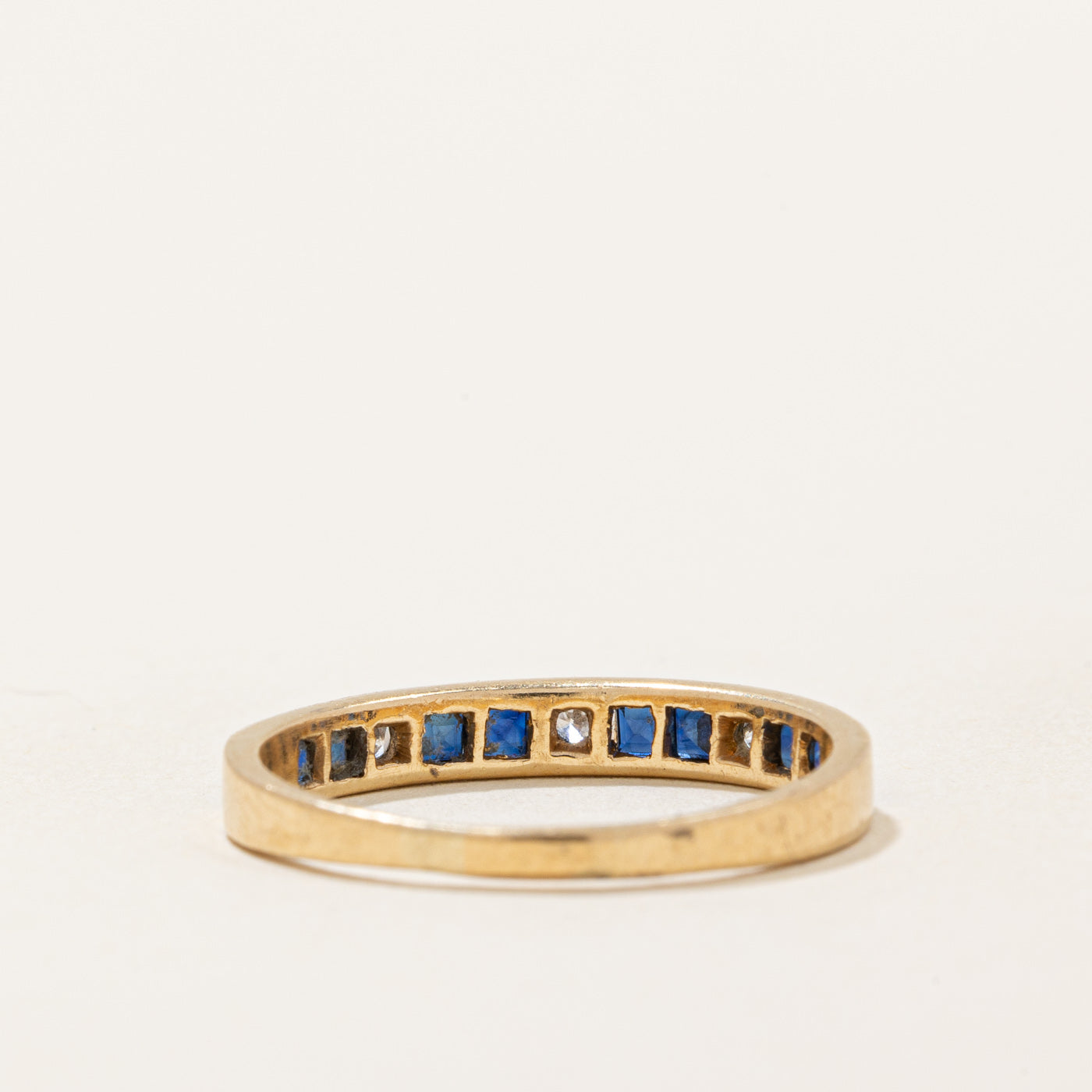 Sapphire & Diamond Ring | 0.04ctw, 0.03ctw | SZ 7 |