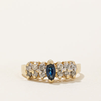 Sapphire & Diamond Ring | 0.12ct, 0.14ctw | SZ 5.75 |