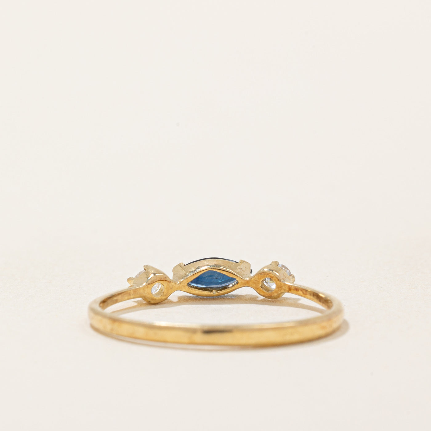 Sapphire & Diamond Ring | 0.15ct, 0.06ctw | SZ 6 |