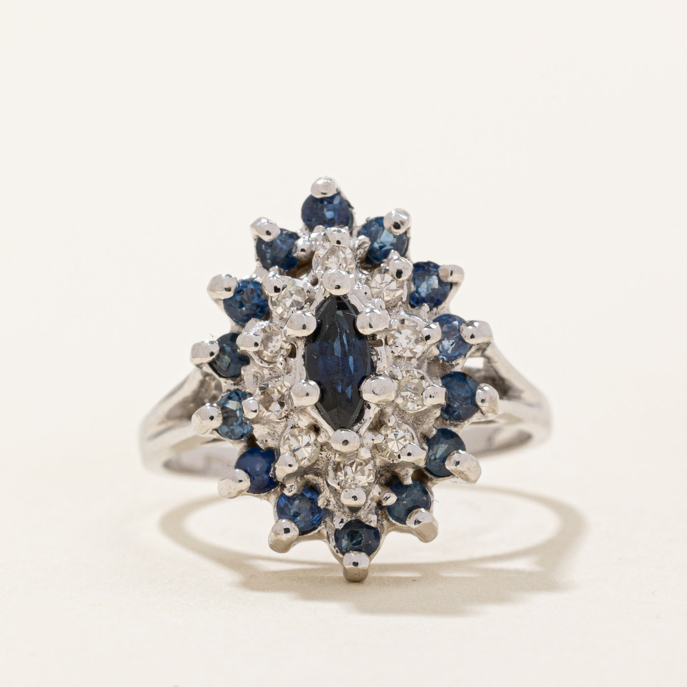 Sapphire & Diamond Ring | 0.45ctw, 0.18ctw | SZ 6 |