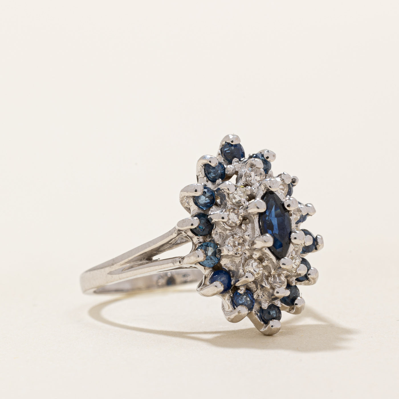 Sapphire & Diamond Ring | 0.45ctw, 0.18ctw | SZ 6 |