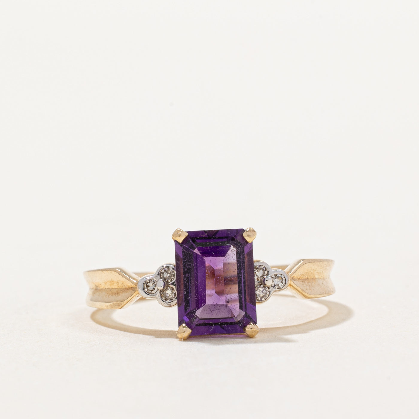 Amethyst & Diamond Ring | 1.35ct, 0.04ctw | SZ 7.5 |