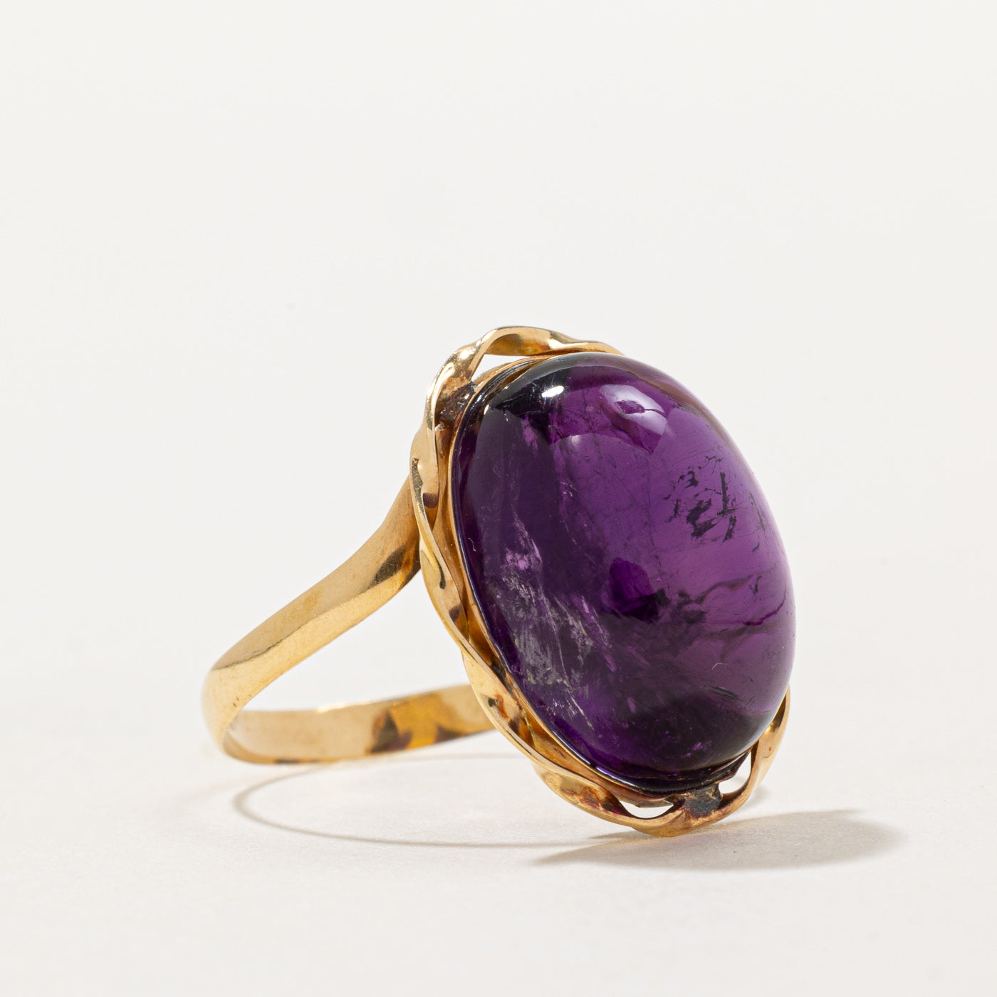 Bague cocktail en améthyste | 14,00 ct | Taille 7,5 | 