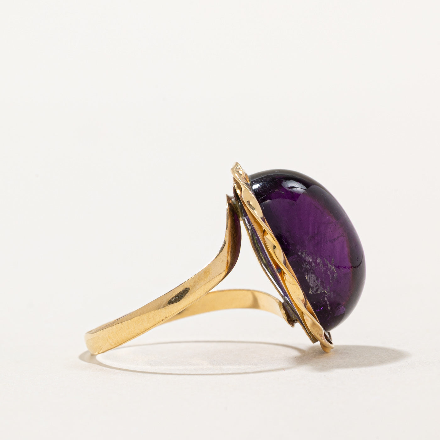 Bague cocktail en améthyste | 14,00 ct | Taille 7,5 | 