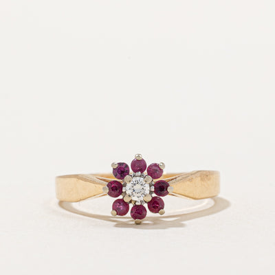 Ruby Halo & Diamond Ring | 0.30ctw, 0.06ct | SZ 5.75 |