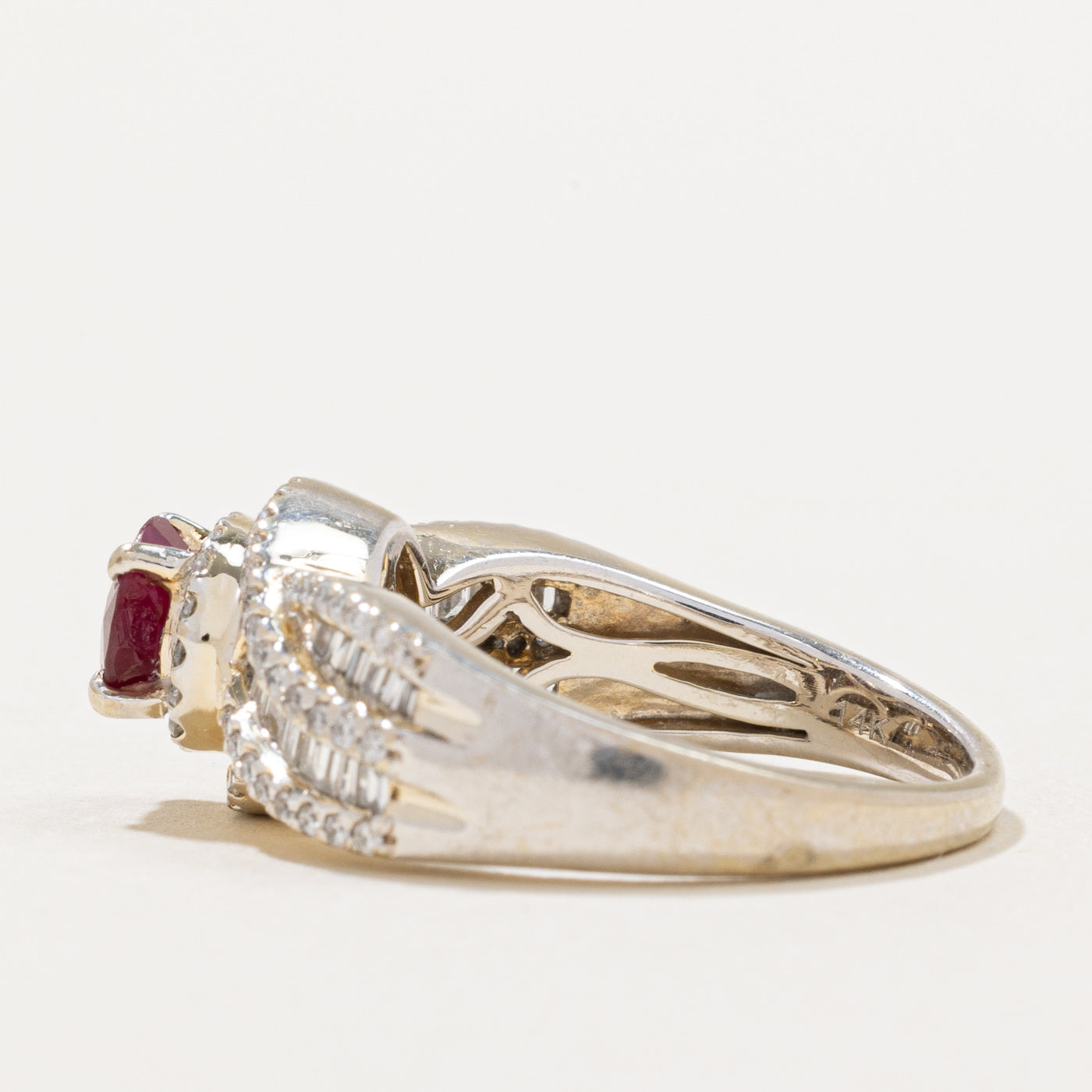 Ruby & Diamond Ring | 0.82ct, 0.51ctw | SZ 6 |