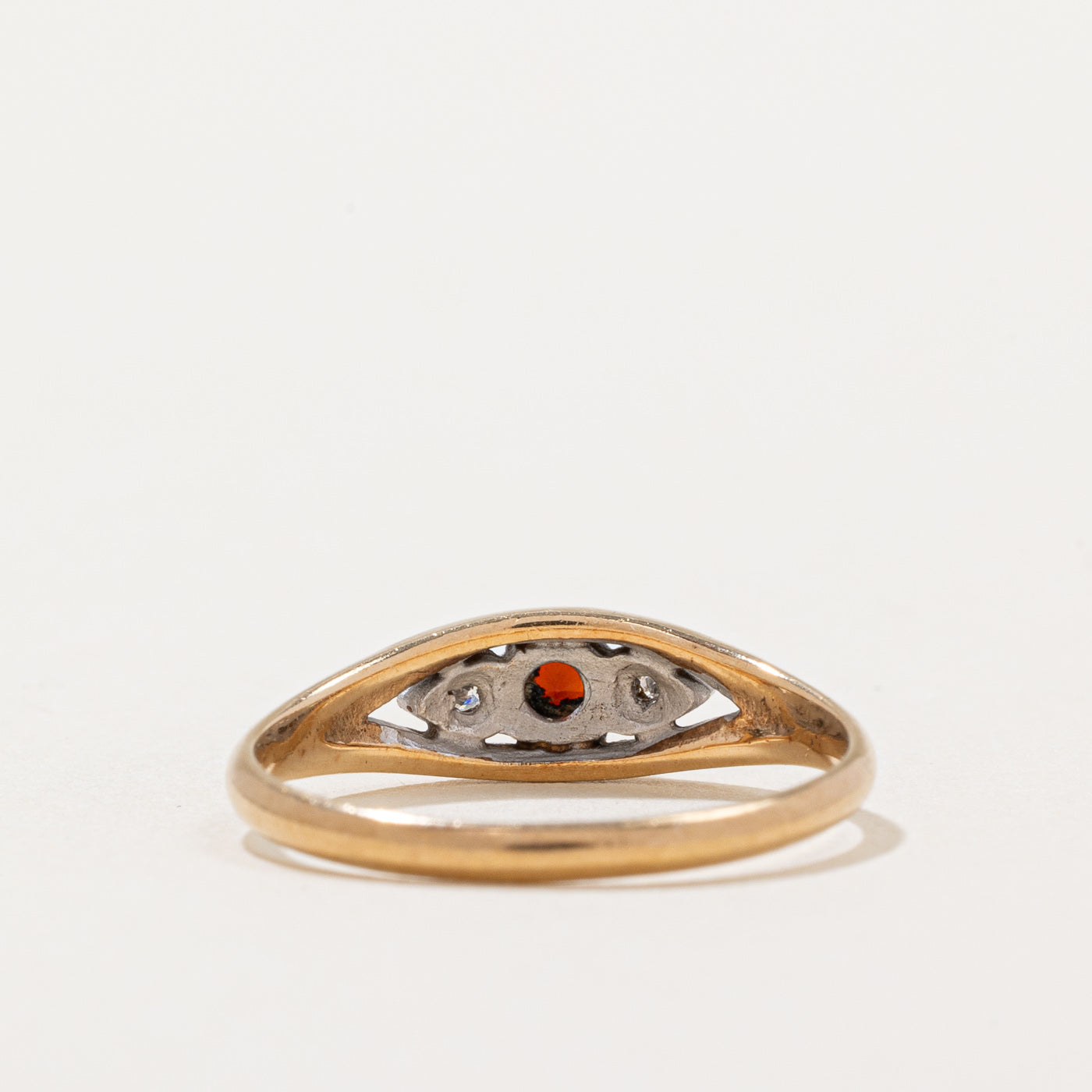 Garnet & Diamond Ring | 0.16ct, 0.01ctw | SZ 6.25 |