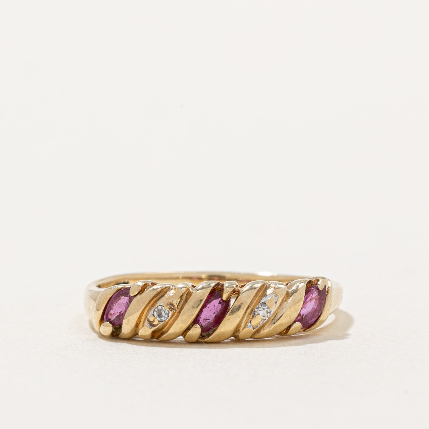 Ruby & Diamond Ring | 0.21ctw, 0.02ctw | SZ 6.75 |
