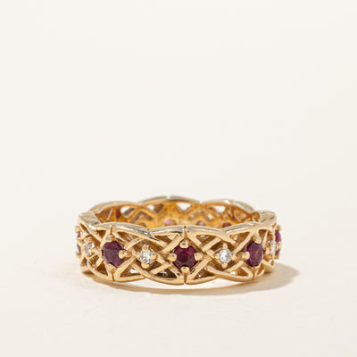 Diamond & Ruby Ring | 0.70ctw, 0.12ctw | SZ 6.5 |