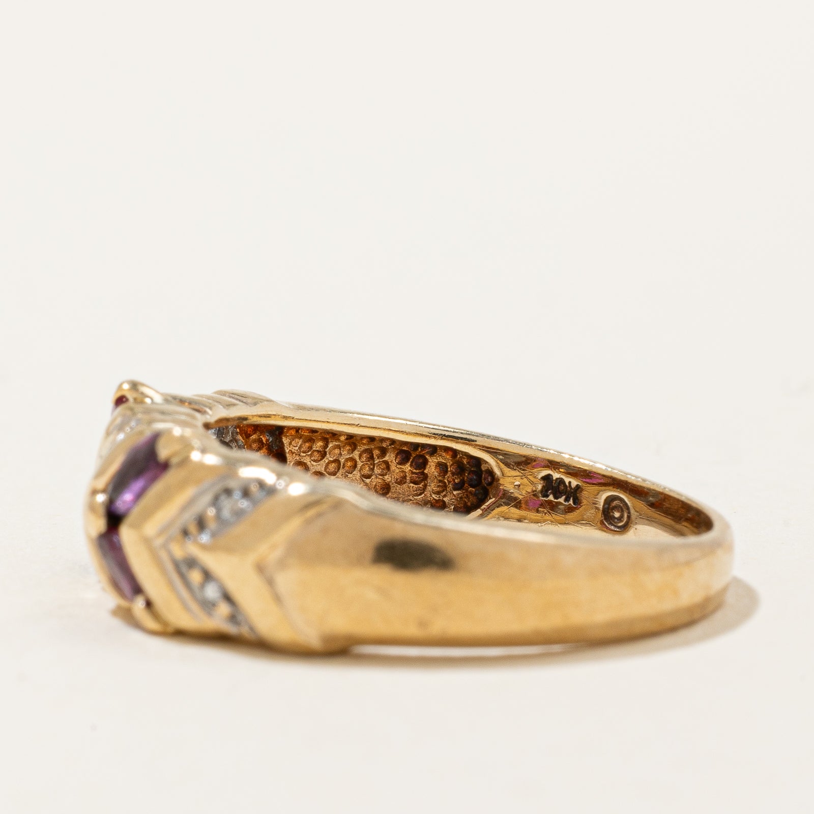 Ruby & Diamond Braided Band | 0.28ctw, 0.03ctw | SZ 6.75 |
